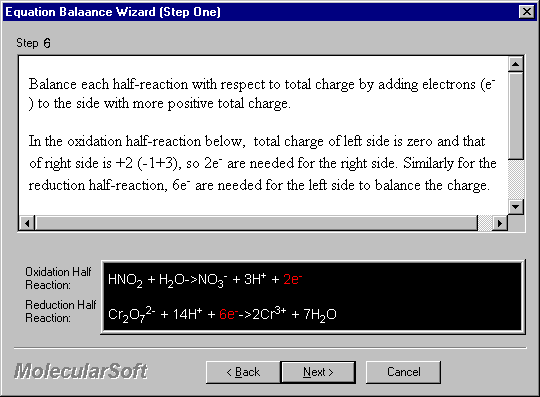 reduction half reaction